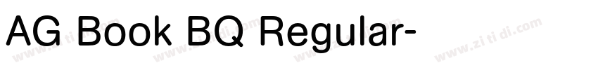 AG Book BQ Regular字体转换